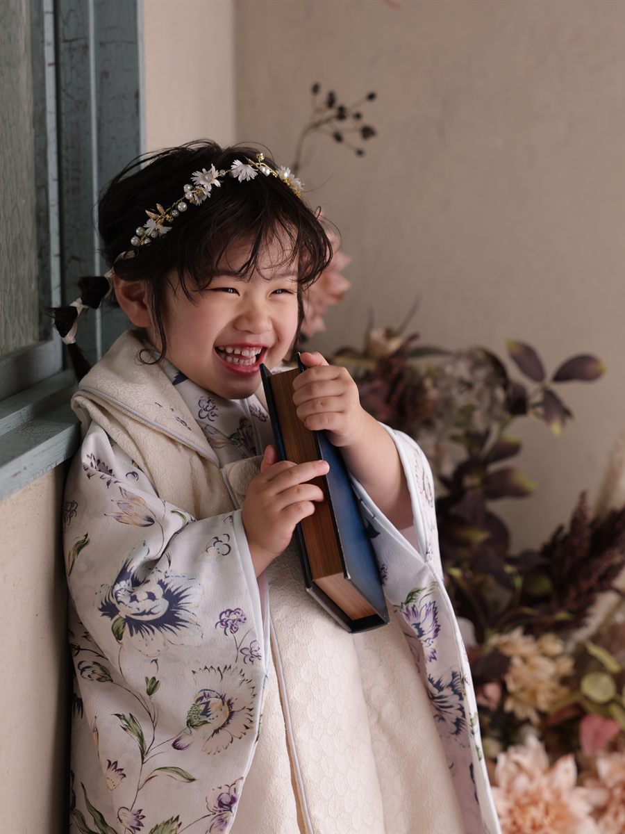 七五三 3歳 女の子 着物 スタジオ撮影 八王子